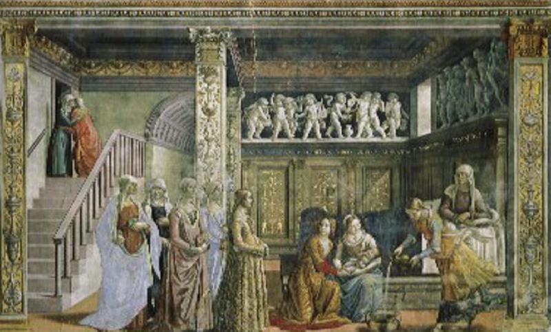 Domenico Ghirlandaio Our Lady of the birth of oil painting image
